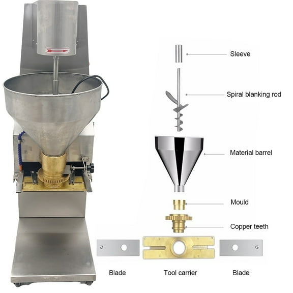 Techtongda Commercial Meatball Forming Machine Vertical Meatball Maker with Four Models 45/50/55/60mm