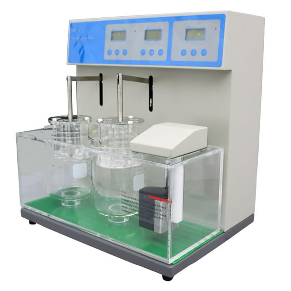 Techtongda Double Cups Disintegration Time Limit Tester Analyzer Equipment Tablet Disintegration Tester