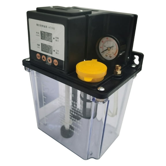 Techtongda Dual Digital Display Automatic Lubrication Pump Oiler Lubricant Pump Digital Numerical Control CNC Pump 2L