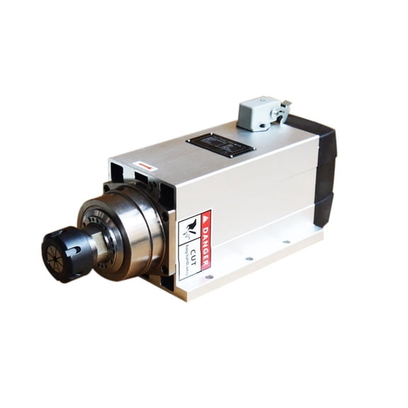 Techtongda ER32 Square Spindle Motor with Flange for CNC Router Engraving Milling Machine 220V
