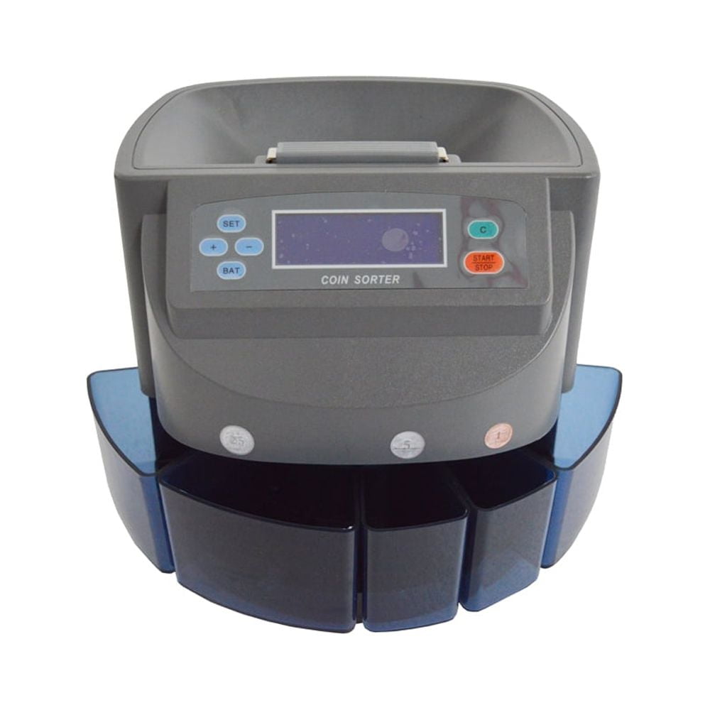 Techtongda Electronic Coin Counting Machine Automatic Dollar Money Currency  Coin Sorter