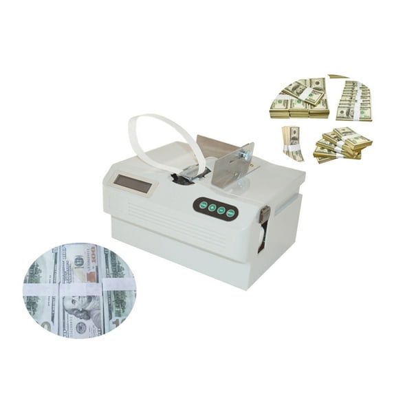 Techtongda Fully Automatic Small Banknote Baling Machine Bill Pack Tool Banknote Strapping Binding
