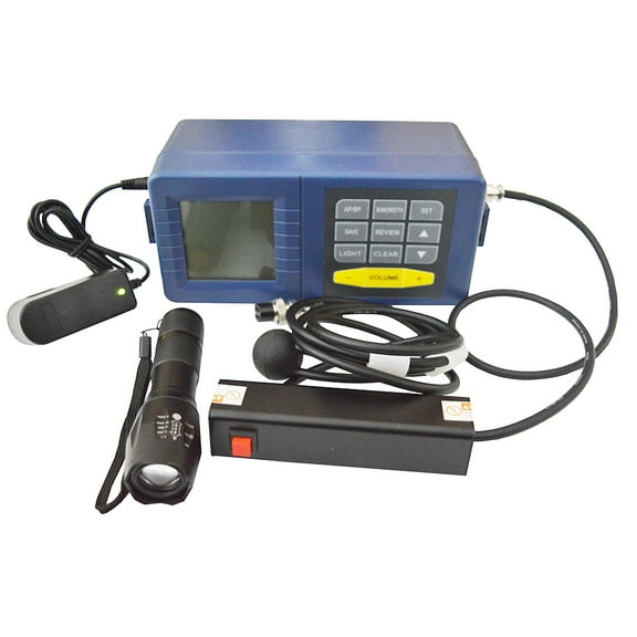 Techtongda High Precision Underground Water Pipe Leak Detector LCD Display 6.6feet (2m