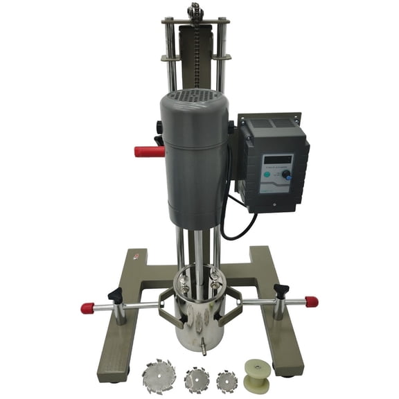 Techtongda High-speed Grinding Disperser Mixer Machine Homogenizer Mixer Digital Display 220V