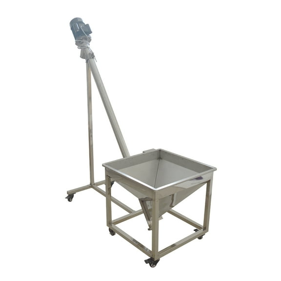 Techtongda Inclined Type Helical Spring Conveying Feeder Spring Feeding Vibrating Hopper 220V Two-phase