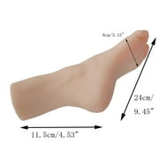 Techtongda Lifelike Silicone Female Legs Feet Mannequin Shoes Socks Display Feet Model Size 38