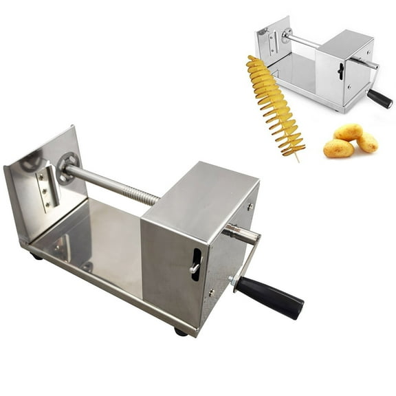 Techtongda Manual Stainless Steel Spiral Potato Slicer Chips Twister Vegetable Cutter
