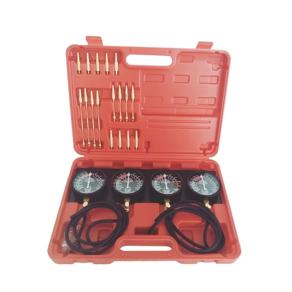 Techtongda Motorcycle Carburetor Vacuum Gauge Kit Carburetor Synchronous Balancing Tool 4 Carburetors