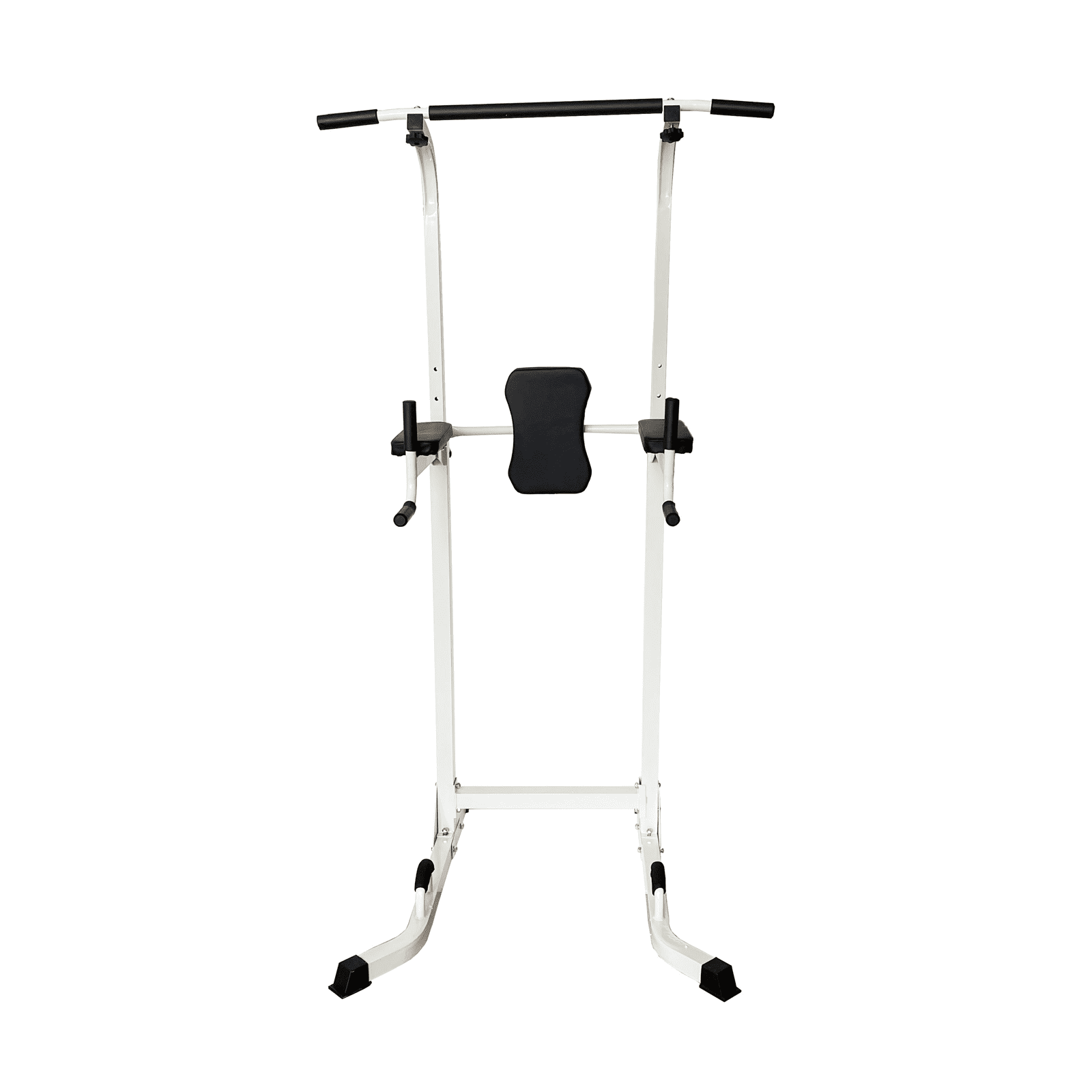 Techtongda Multi Function Parallel Single Bars Dip Station Chin Up Power Tower Rack Pull Up Weight Stand Bar Raise White