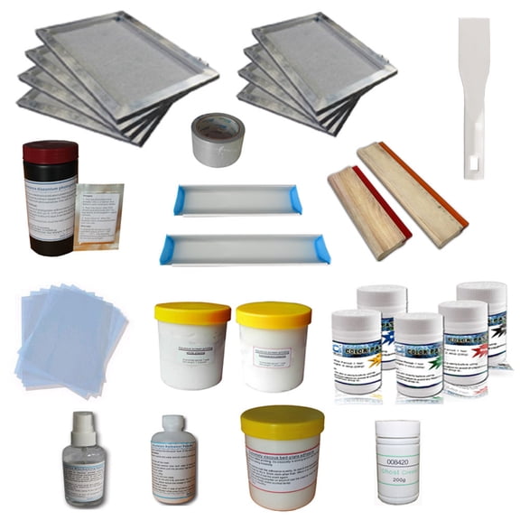 Techtongda New T-Shirt Making Supplies Kit Screen Printing Materials &Ink Hand Tool #006805