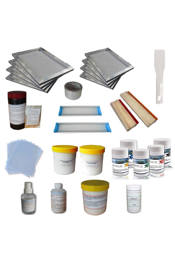 New T-Shirt Making Supplies Kit Screen Printing Materials &Ink Hand Tool #006805