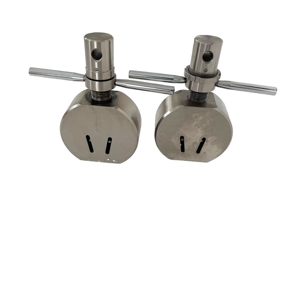 Techtongda One Pair Batteries Jig Tensile Testing Wedge Grips Clamps Tensile Grips Universal Testing Machine Accessories 10T