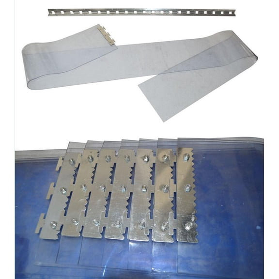 Techtongda PVC Strip Curtain Door Walk in Cooler Door Vinyl Strip Curtain KIT Clear PVC Freezer Curtain 96"x 84"
