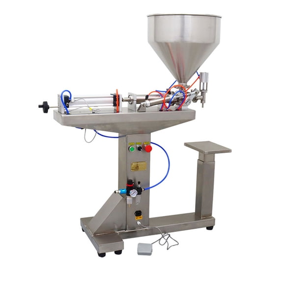 Techtongda Pneumatic Paste Liquid Filling Machine for Shampoo Cosmetic with Stand 300ml
