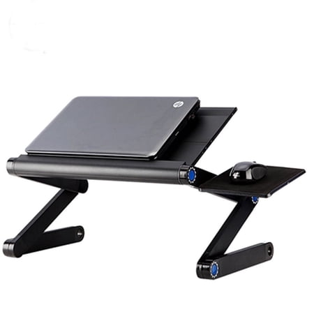Techtongda Portable Adjustable Aluminum Laptop Desk Vented Lap Workstation Desk