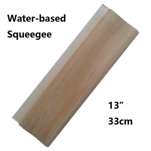 Techtongda 65 Durometer Silk Stencil Screen Printing Squeegee Water-based Squeegee Wooden Screen Ink Scraper
