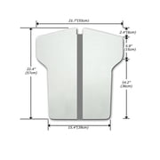 Techtongda Screen Printing Platen Press Board White Color Wood Zipper Platen 15x21 Apparel #009235