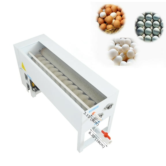 Techtongda Semi-Automatic Egg Washer Brush Egg Surface Cleaning Egg Washing Machine