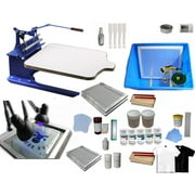 Techtongda Single Color Screen Printing Kit Bundle T-shirt Hobby DIY Silk Screen Printing Press Exposure Unit #006979