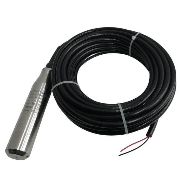 Techtongda Submersible Level Transducer Level Transmitter Level Sensor Tank Level Gauge Probe 10m Cable