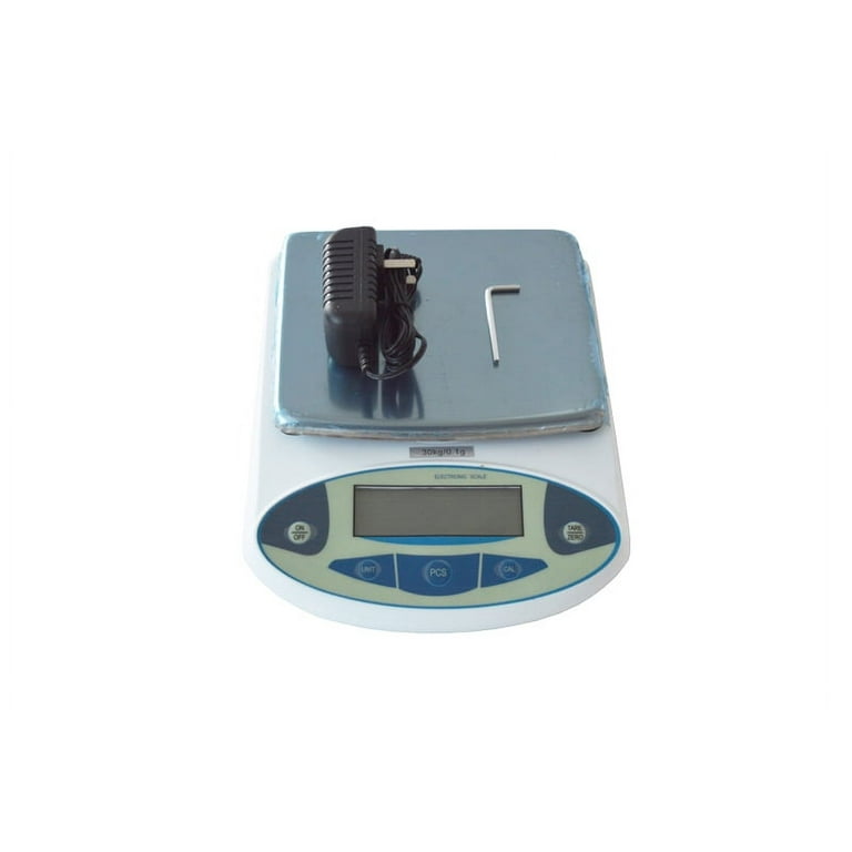 Techtongda Weighing Electronic Balance Analytical Digital Balance 30kg/0.1g  Plug-in Dry Battery Dual-Use 