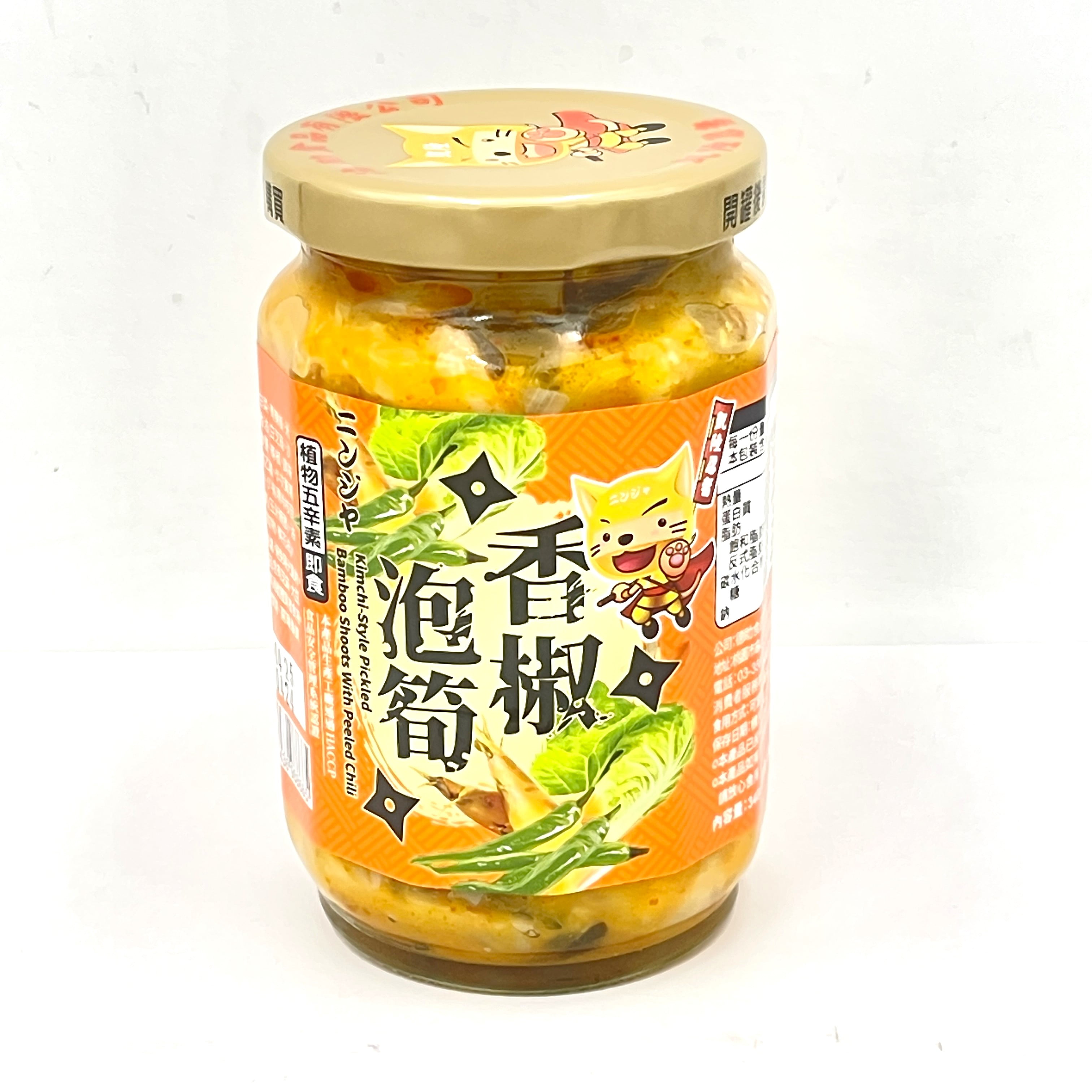 Techu Spicy Peeled Chili BambooShoots 340g德助香椒泡筍