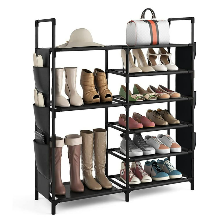 https://i5.walmartimages.com/seo/Techvida-6-Tiers-Shoe-Rack-Shoe-Storage-Organizer-for-Entryway-Closet-Stackable-Shoe-Shelf-Hold-up-to-15-18-Pairs-Shoes_ec39000f-6ac2-45da-9943-db460c68cc7a.006b3af02d42873c79e775a45cc4cac1.jpeg?odnHeight=768&odnWidth=768&odnBg=FFFFFF