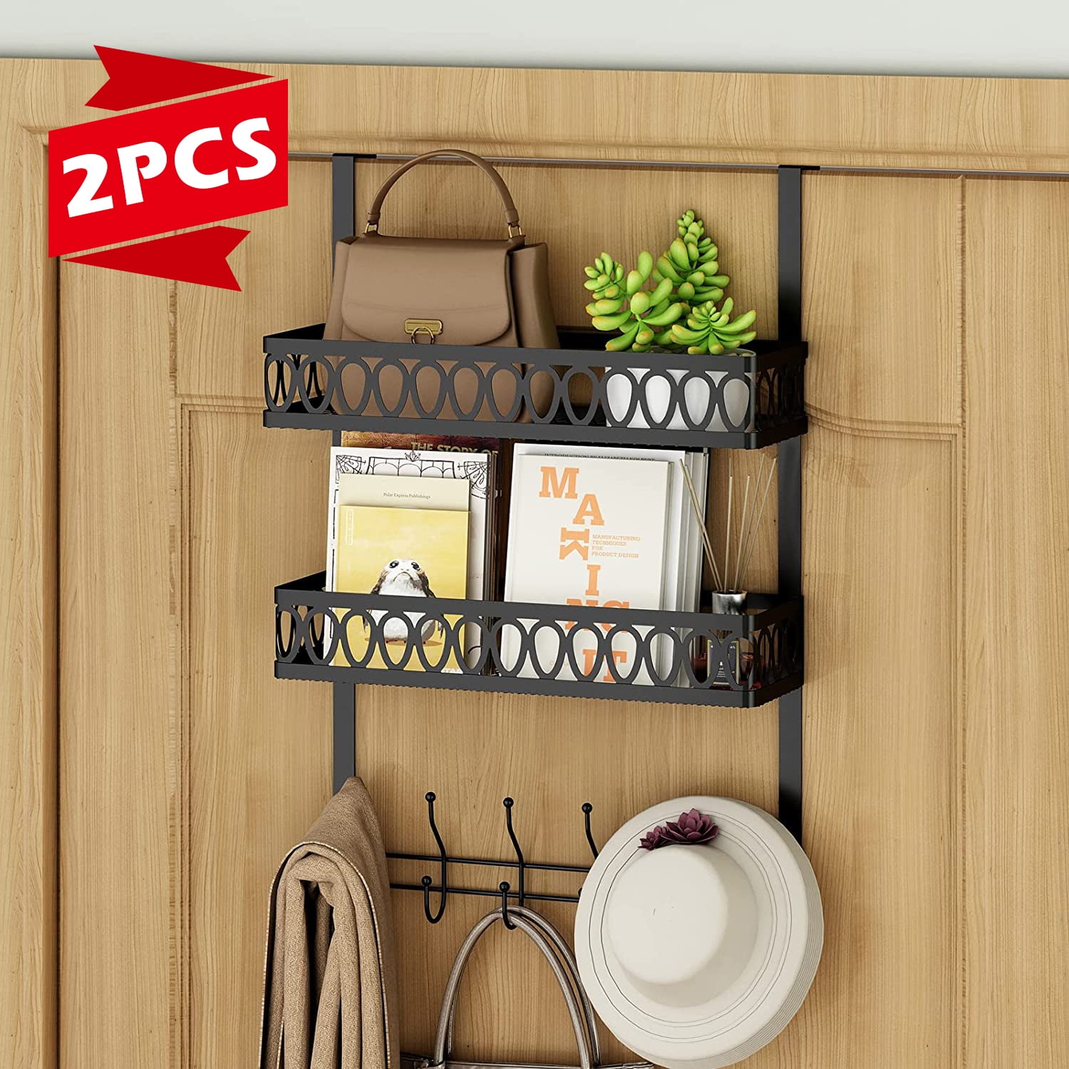 Techvida Door Hanger Organizer, Over Door Towel Rack, Umbra Over Door