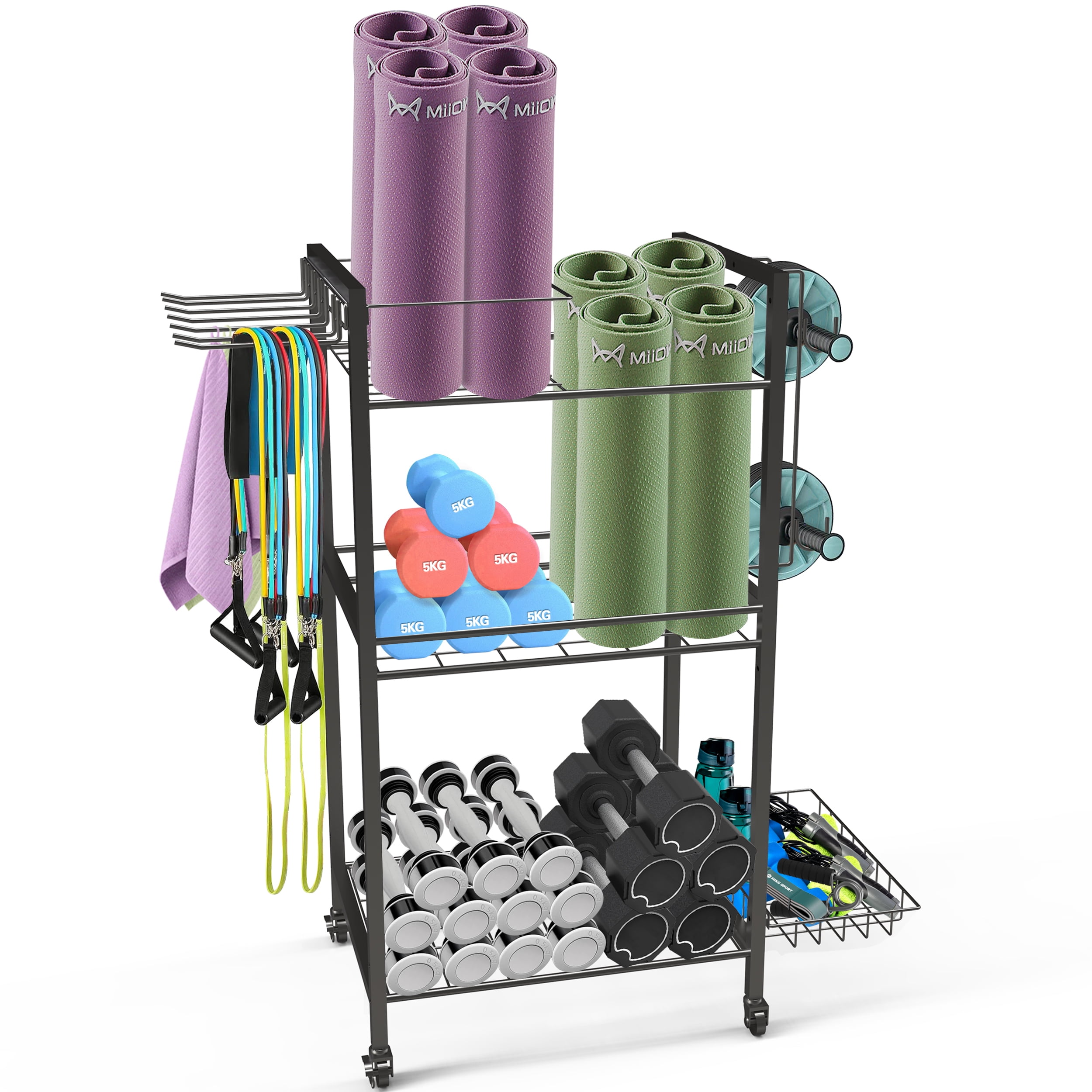 Exercise Mat Storage Cart Organize Fitness Mats | Power Systems