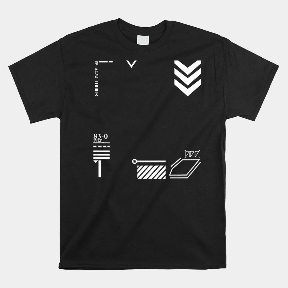 Techwear Goth Ninja Black Sign Shirt - Walmart.com