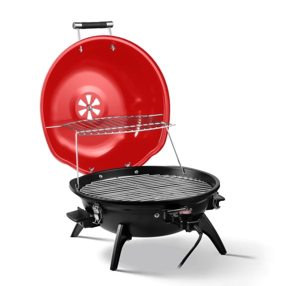 Techwood 11 Inch 1600W Electric BBQ Grill Portable Indoor Outdoor Cooking
