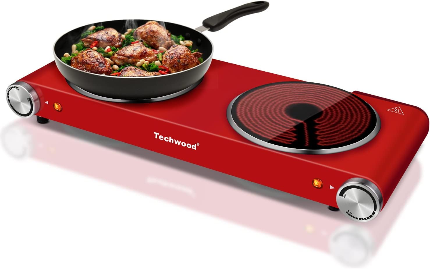 Techwood 1800W Electric Hot Plate Cooktop for Cooking,Infrared Ceramic