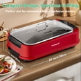 thumbnail image 1 of Techwood Stainless Steel Electric Contact Grills - Temperature Control, Smoke Extractor, Drip Tray, LED Panel, 1 of 5