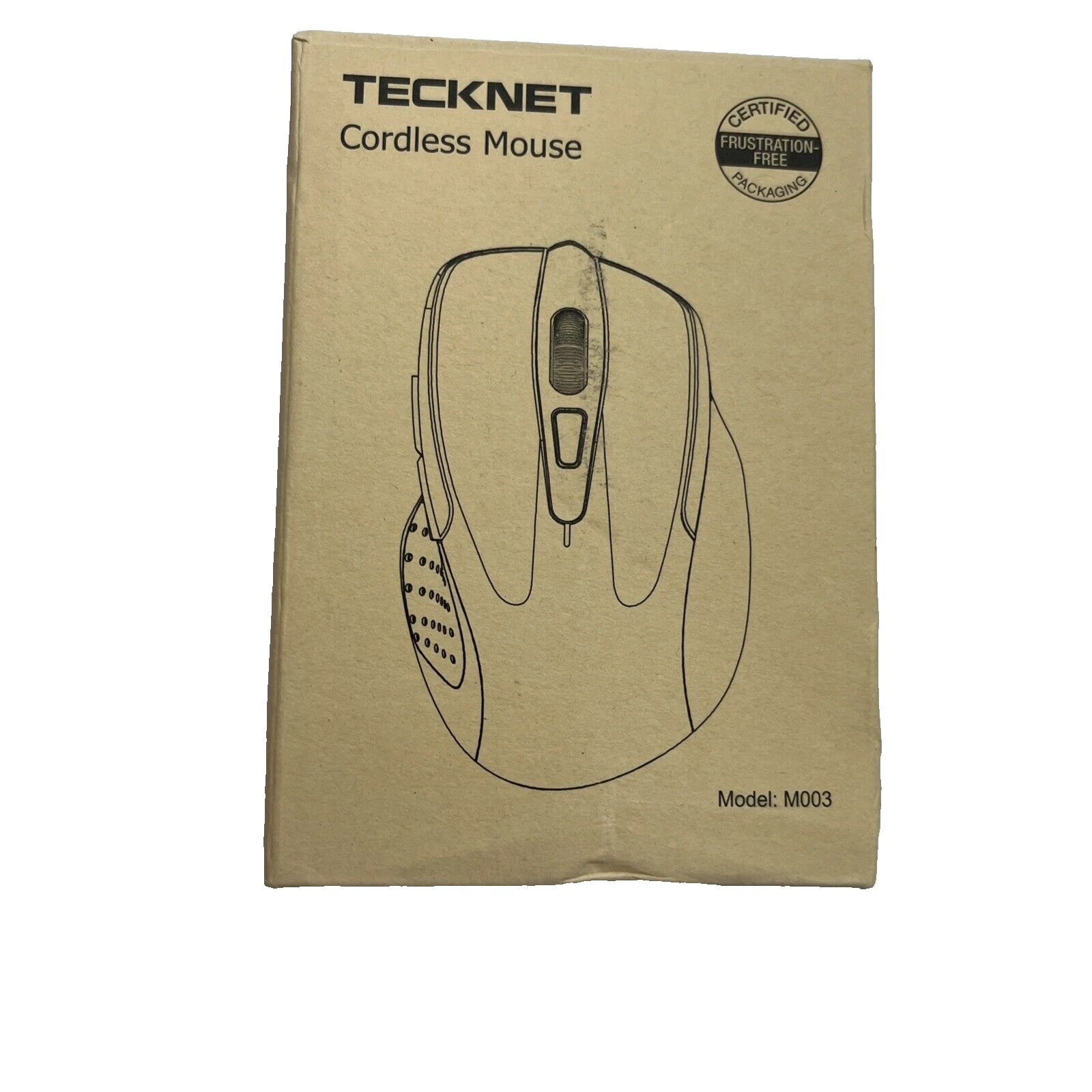 Tecknet Mouse Wireless Computer Optical Purple/Black 6 Button Model ...