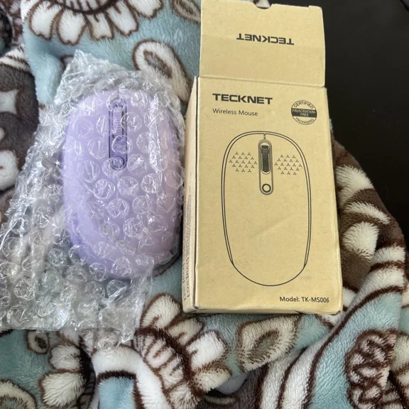 Tecknet Wireless Quite Mouse (Model : Tk-Ms006) Light Purple (New) M2