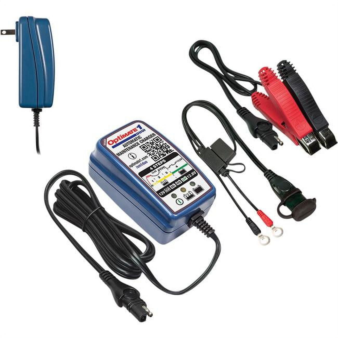 Tecmate OptiMate 1 VoltMatic 6V/12V 0.6A Battery Charger/Maintainer  (TM-401A) 
