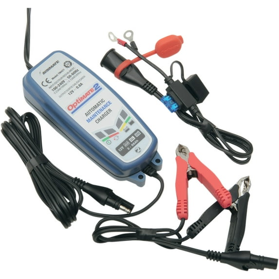 Tecmate Optimate 2 Battery Charger 12v 4 Step .8 Amp TM-421