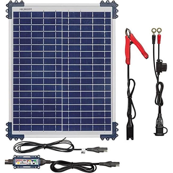 Tecmate Powersport Products TECTM-522-D2 12V-12.8V Solar Battery Charger & Maintainer