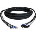 thumbnail image 1 of Tecnec CES-RJ45EC8-500 Four Channel CAT5e Tactical Ethernet Snake Cable, RJ45-EC8 - 500 ft. - Black, 1 of 1