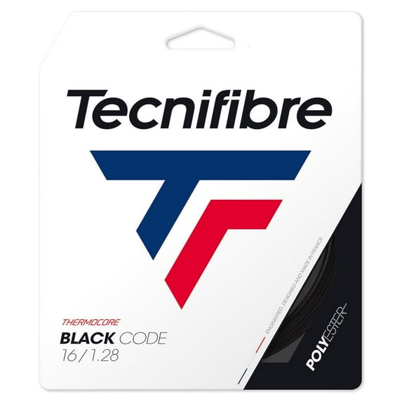 Tecnifibre Black Code 16g Strings ( XS Black )