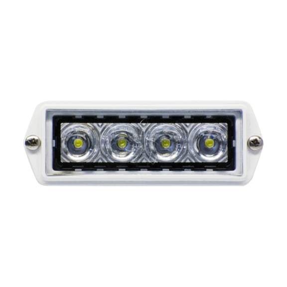 Tecniq New OEM Spreader Light, White LED, Flush Mount, White Finish, Pigtail Wires, P10-WWFP-1