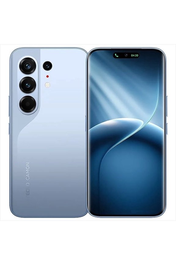 Camon 50 PRO Ai 4G LTE (256GB + 8GB) (Compatible with Tmobile Mint Tello Boost Mobile and Worldwide) Dual SIM 6.78" 1.5K 50MP Sony Cam 60X Zoom Camera (Ethereal Blue)