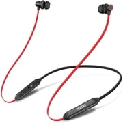Tecno Headphones B1 SE in Ear Bluetooth 5.0 IPX4 12 Hrs Earbuds Neckband with Microphone Compatible with Any Bluetooth Device Red/Black