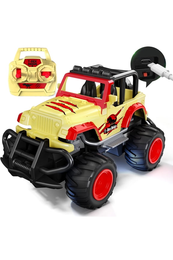 Mini RC Cars for Kids, 1:32 Scale Remote Control Car with Type-C Easy Charging, 2.4GHz Durable Small RC Trucks, Indoor Outdoor Toys Gifts