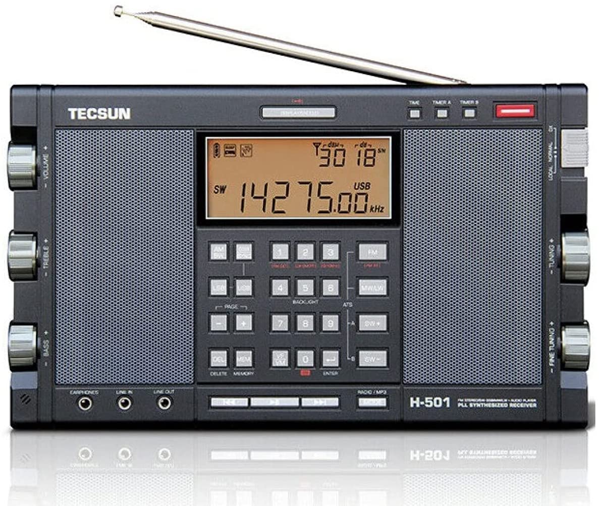 Tecsun H-501 Dual Speake AM FM Shortwave SSB with DSP triple conversion - image 1 of 6