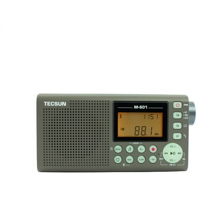 Tecsun M-601 Portable FM Radio Receiver Bluetooth Voice Recorder MP3 Player