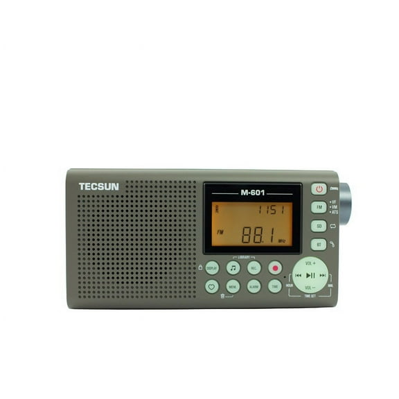 Tecsun M-601 Portable FM Radio Receiver Bluetooth Voice Recorder MP3 Player