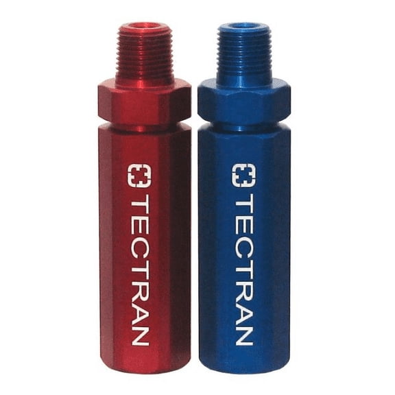 Tectran 1011TG Air Brake Gladhand Handle Grip   Hex Grip, Red And Blue,