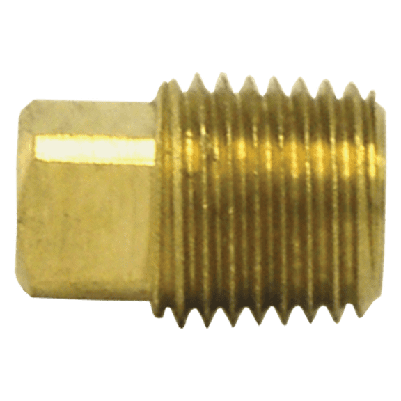 Tectran 109-D Brass Square Head Plug, 1/2" Pipe Thread, Pack of 5