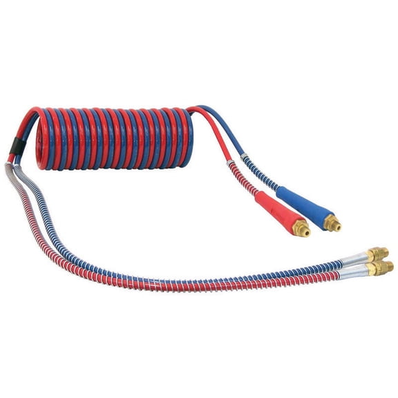 Tectran 17M15-40H MAGNUMFLEX-HD Dual-Line Aircoil, 15', 48" Tractor, 14" Pigtail Length Trailer End